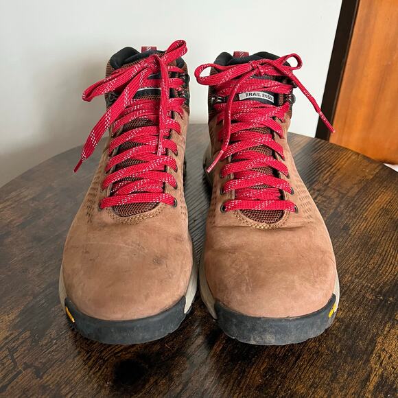 Danner Boots Mens 9 Trail 2650 Mid Waterproof GoreTex Vibram Brown Hiking - Picture 6 of 9